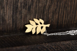 Pin Of The Golden Linden Leaf
