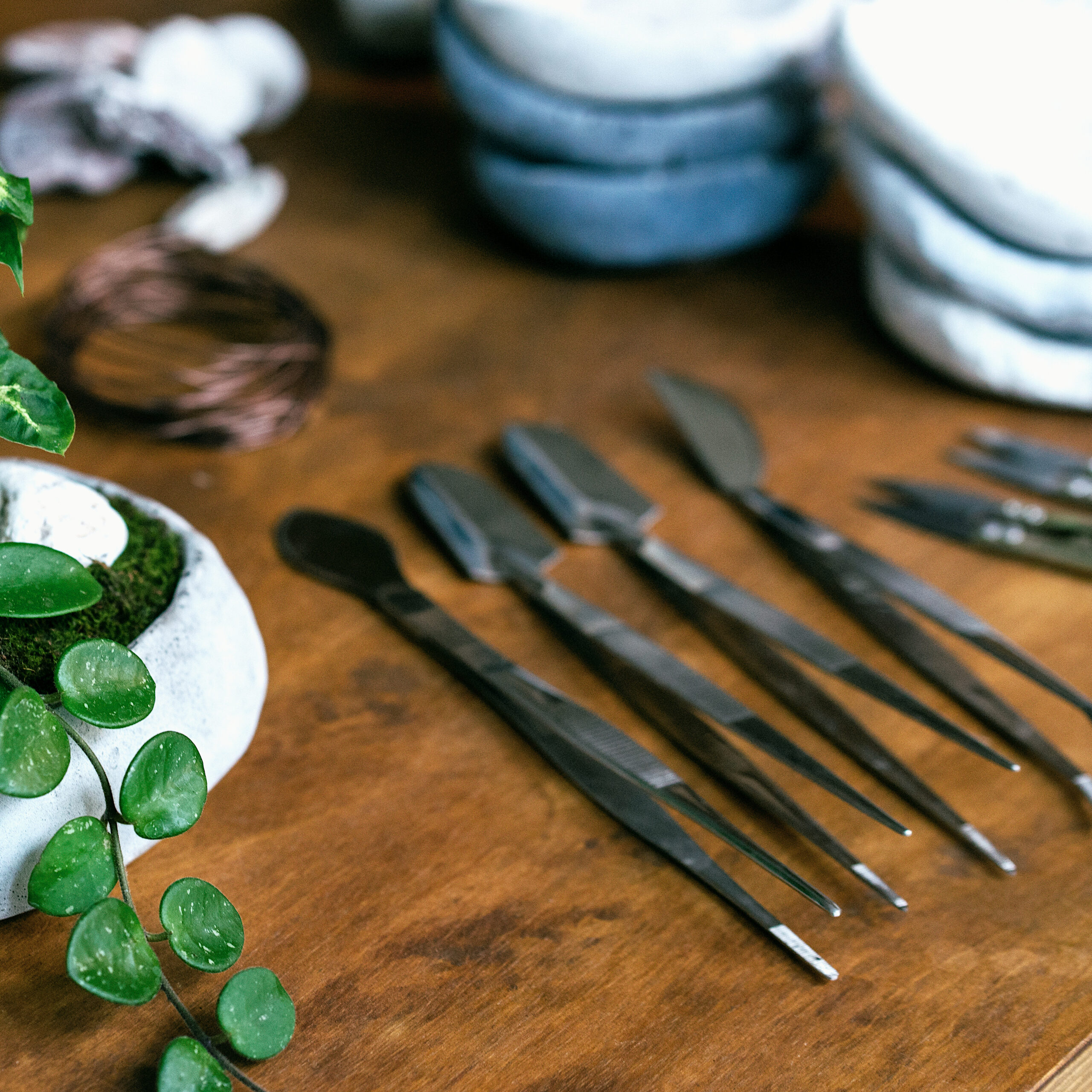 Narzędzia przygotowane na warsztaty kusmaono